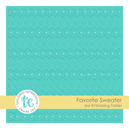 Favorite Sweater - Embossing Folder