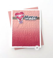 XOXO - 3D Embossing Folder