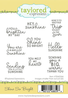 Shine So Bright - Cling Stamp