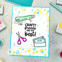 Craftiness is Happiness - Cling Stamp