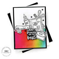 Craftiness is Happiness - Cling Stamp