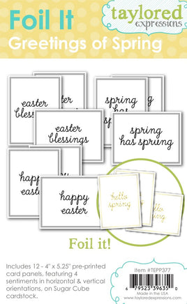 Greetings of Spring - Foil It