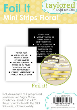 Mini Strips Floral - Foil It
