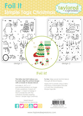Simple Tags Christmas - Foil It