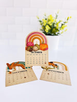 Arched Desk Calendar, 2027 - Toffee