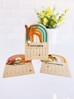 Arched Desk Calendar, 2027 - Toffee
