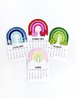 Arched Desk Calendar, 2027 - Sugar Cube