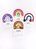 Arched Desk Calendar, 2027 - Sugar Cube