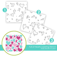 Full of Hearts - Layering Stencil