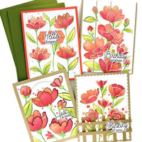 Timeless Blooms - Create-in-Quads Layering Stencil