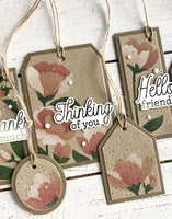 Simple Tags Timeless Blooms - Design Duo Layering Stencil