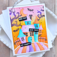 Happy Haunting House - Stencil Mask, Create-in-Quads