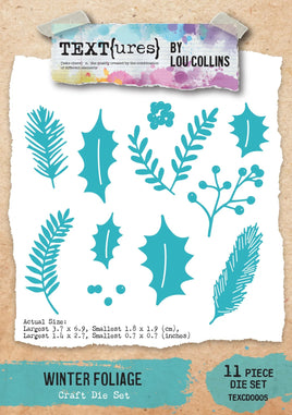 TEXT{ures} Winter Foliage Craft Die Set