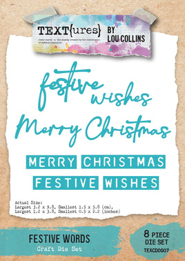 TEXT{ures} Festive Words Craft Die Set