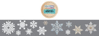 TEXT{ures} Winter in Bloom Snowflakes Kiss-Cut PET Tape