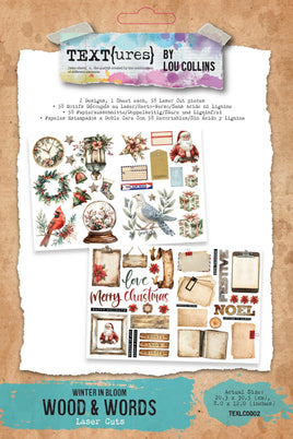 TEXT{ures} Winter in Bloom Wood & Words Laser Cuts