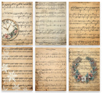 TEXT{ures} Winter in Bloom Music Sheets 5in x 7in Paper Pack