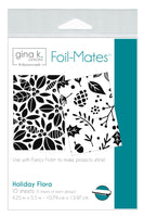 Holiday Flora (10 Sheets) - Gina K. Designs Foil-Mates Remix, 4.25" x 5.5"