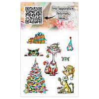 AALL and Create - A6 Stamp Set - Catmas Capers