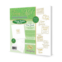 Trim Me! Foiled Insert Pad - Many Happy Returns - Gold