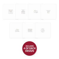 Trim Me! Foiled Insert Pad - Many Happy Returns - Silver