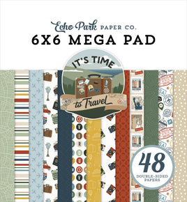 It's Time To Travel - Echo Park Cardmakers MegaPad 6"X6"