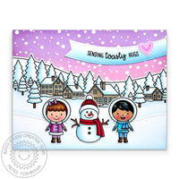 Snowmen in Sweaters Stamps