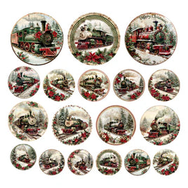 Victorian Christmas Trains Ephemera