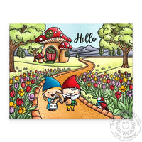 Tulip Path Background Stamps