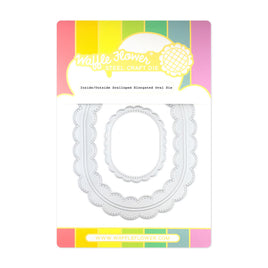 Inside/Outside Scalloped Elongated Oval - Die