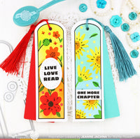 Round Floral Bookmark Duo - Clear Stamp