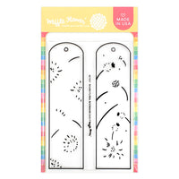 Round Floral Bookmark Duo - Clear Stamp