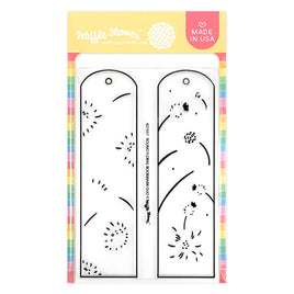 Round Floral Bookmark Duo - Clear Stamp