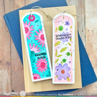 Round Floral Bookmark Duo - Stencil