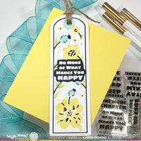 Round Floral Bookmark Duo - Stencil