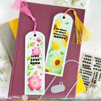 Round Floral Bookmark Duo - Stencil