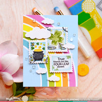 Postage Collage Lucky - Stencil Trio