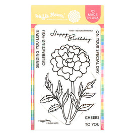 Sketched Marigold - Clear Stamp