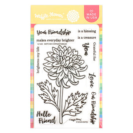 Sketched Chrysanthemum - Clear Stamp