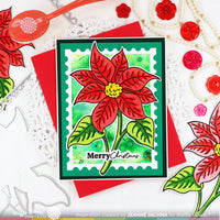 Sketched Poinsettia - Clear Stamp