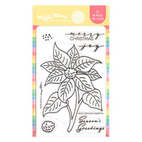 Sketched Poinsettia - Clear Stamp