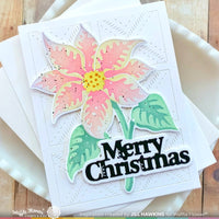 Sketched Poinsettia - Stencil