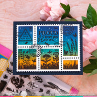 Wild Flower Silhouettes -  Clear Stamp