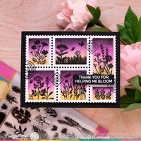 Wild Flower Silhouettes -  Clear Stamp