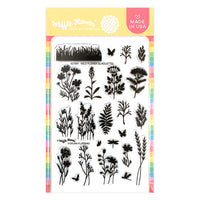 Wild Flower Silhouettes -  Clear Stamp