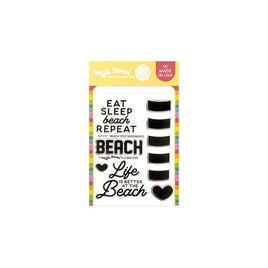 Beach Tote Sentiments - Clear Stamp