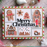 Postage Collage Gingerbread - Stencil