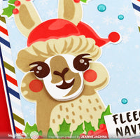 Fa-La-La Llama - Die-n-stencil Duo