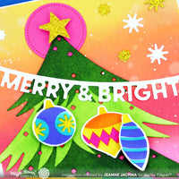 Retro Christmas Tree - Die-n-stencil