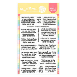 Inside Sentiments - Family Holidays - Clear Stamp